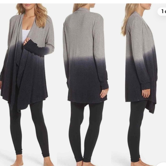 Barefoot Dreams Cozy Chic Lite Calypso Wrap Cardigan - Picture 1 of 6